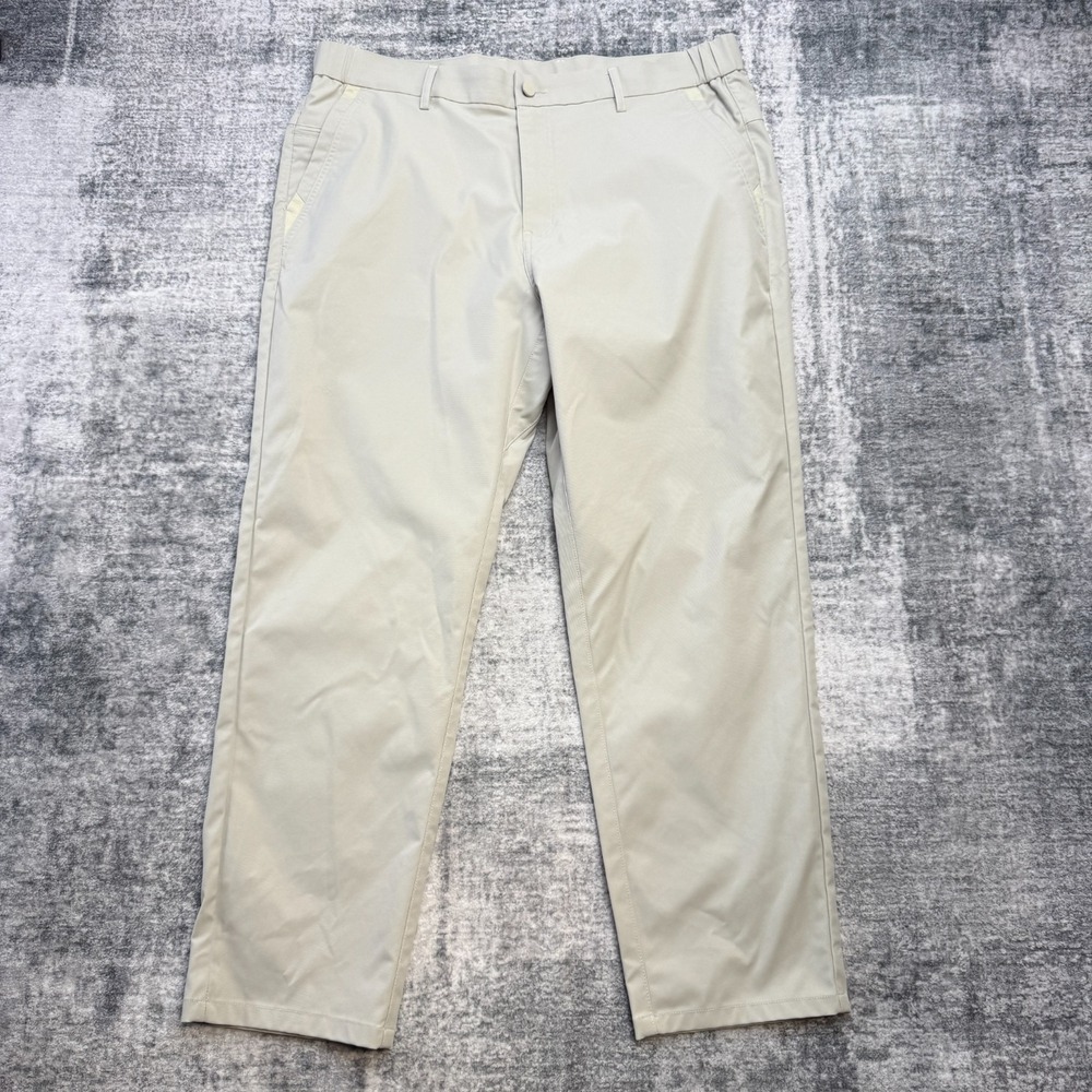 Jack Archer Jetsetter Tech Pants Men 35x28 Stone Beige Performance Chino Commute